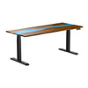 pheasantwood hardwood river resin standing desk