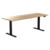 dual hardwood height adjustable desk