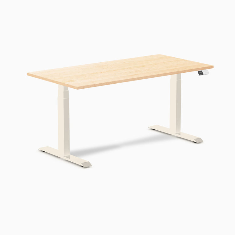 Desky Dual Hardwood Sit Stand Desk