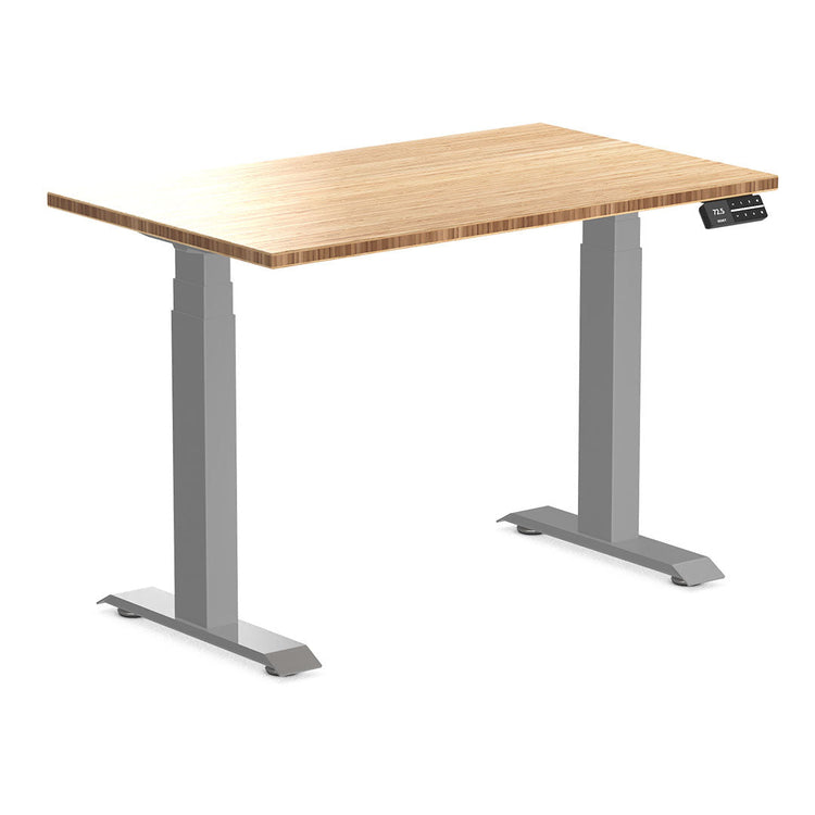 dual mini bamboo sit stand desk