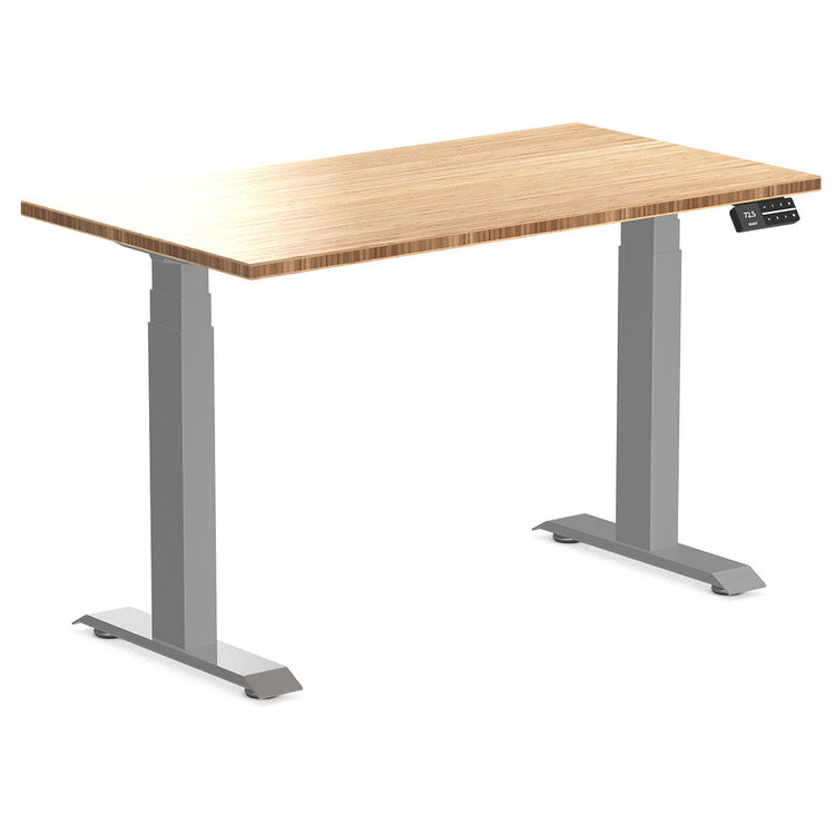 dual mini bamboo sit stand desk