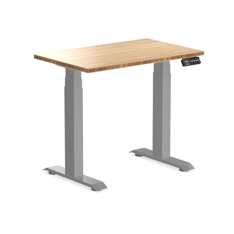 dual mini bamboo sit stand desk