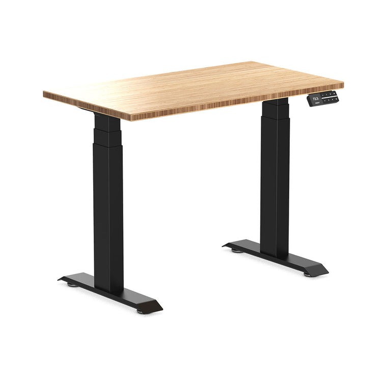 dual mini bamboo sit stand desk