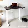 Desky Dual Mini Sit Stand Desk-Dual Desks-Desky-White-800x500mm-Matte Black-Desky® Australia