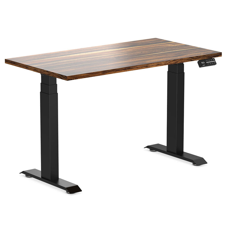 Desky Dual Mini Hardwood Sit Stand Desk-Pheasantwood Desky®