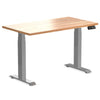 Desky Dual Mini Hardwood Sit Stand Desk-Red Oak Desky®