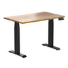 Desky Dual Mini Hardwood Sit Stand Desk-Teak Desky®