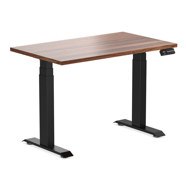 Desky Dual Mini Hardwood Sit Stand Desk-Walnut Desky®