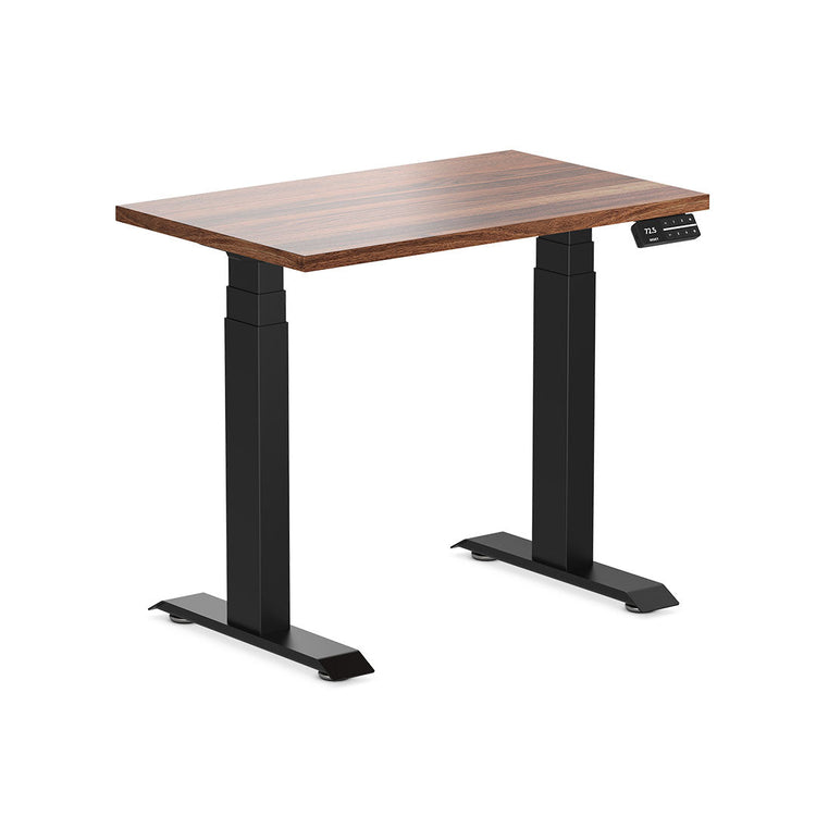 Desky Dual Mini Hardwood Sit Stand Desk-Walnut Desky®