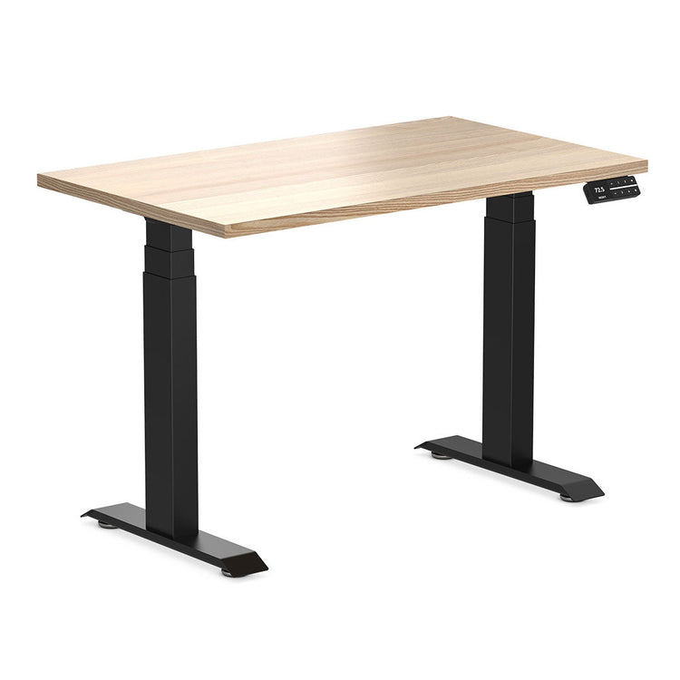 Desky Dual Mini Hardwood Sit Stand Desk-White Ash Desky®