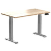 Desky Dual Mini Hardwood Sit Stand Desk-White Ash Desky®