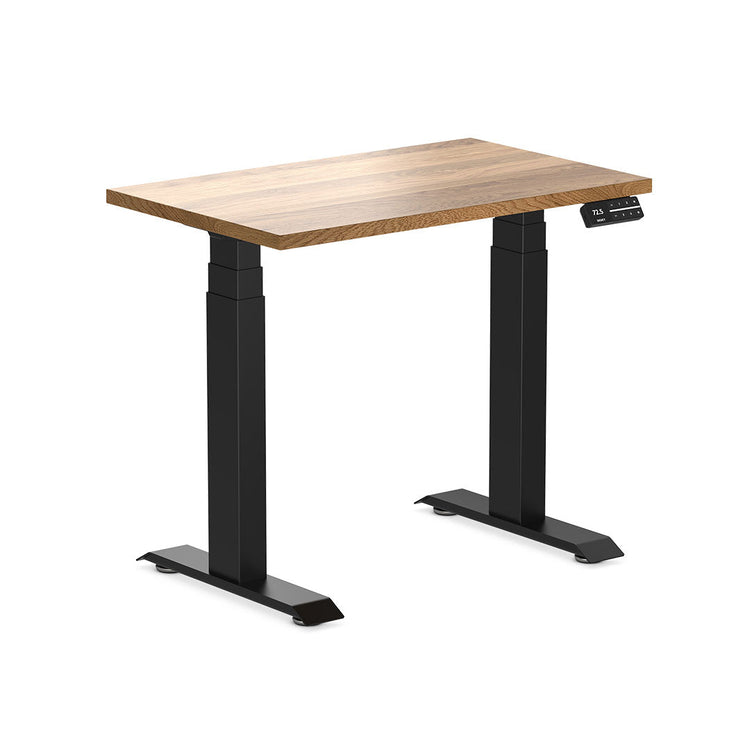 Desky Dual Mini Hardwood Sit Stand Desk-White Oak Desky®