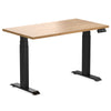 dual mini rubberwood sit stand desk