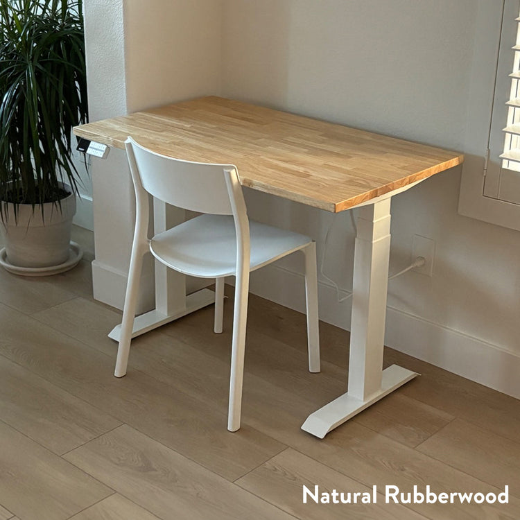Desky Dual Mini Rubberwood Sit Stand Desk-DeskyÌâå¨ Australia