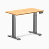 Desky Dual mini sit stand desk select beech melamine desktop