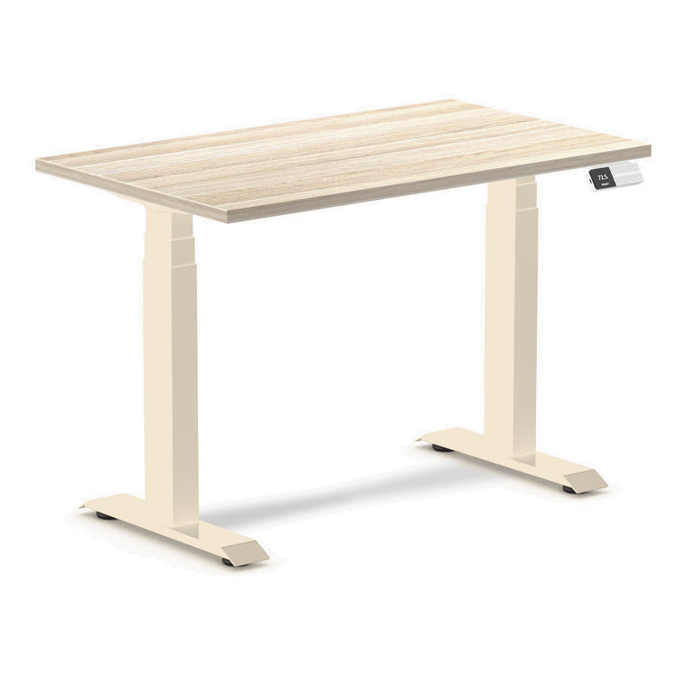 Desky Dual Mini Sit Stand Desk Classic Oak / 1000x600mm / Wheat