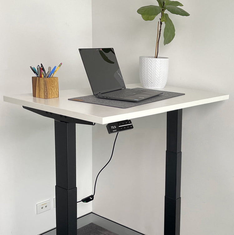 Desky Dual Mini Sit Stand Desk-White Desky®