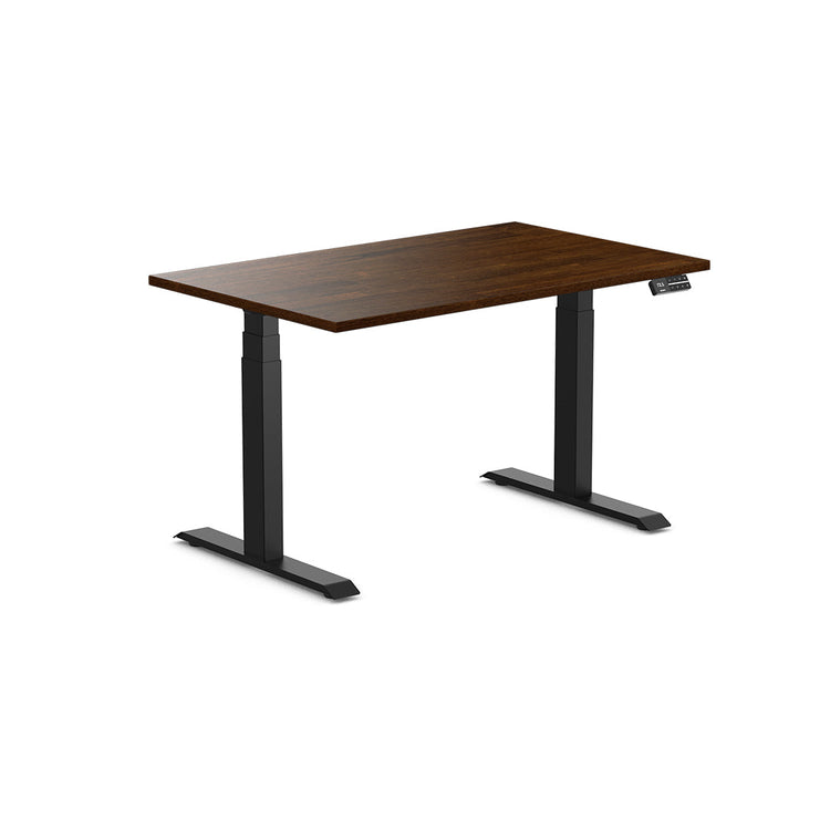 Desky Dual Rubberwood Sit Stand Desk