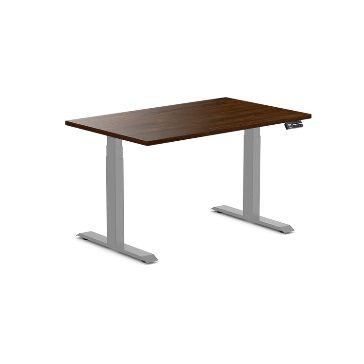 Desky Dual Rubberwood Sit Stand Desk