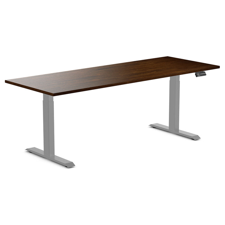 Desky Dual Rubberwood Sit Stand Desk