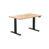 dual rubberwood sit stand desk