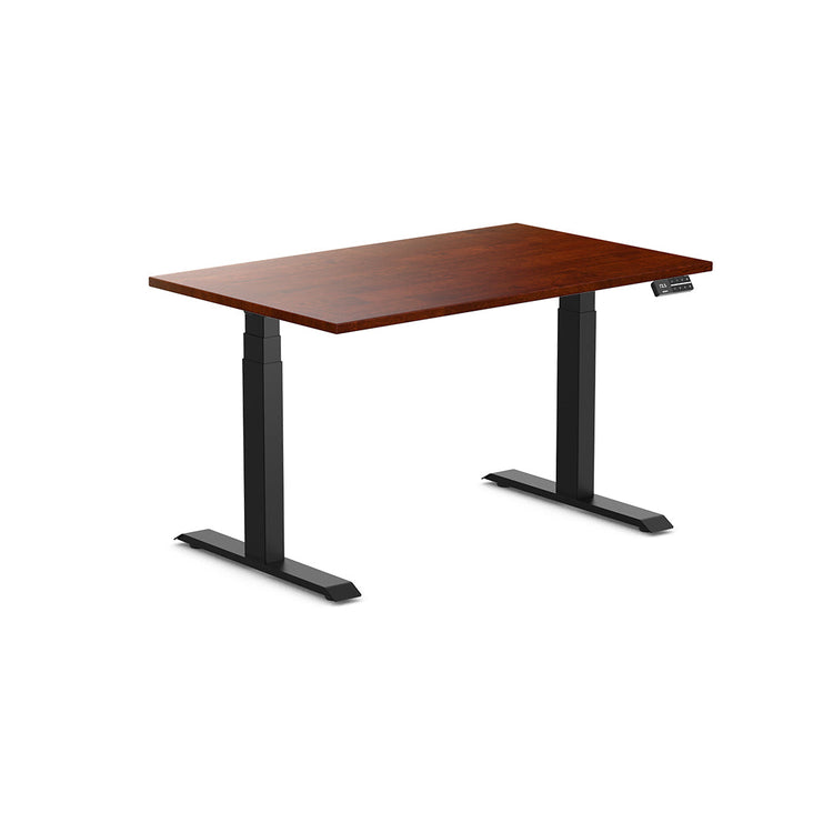 Desky Dual Rubberwood Sit Stand Desk