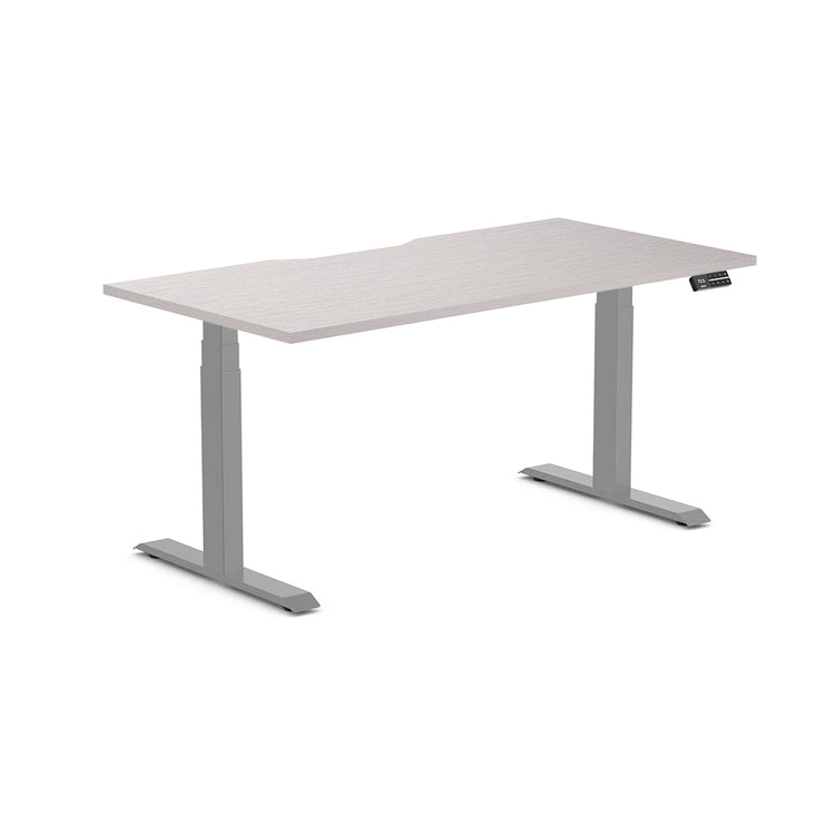 dual scalloped melamine standing desk