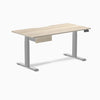 Desky Dual Scalloped Melamine Standing Desk With Drawer detail view 67