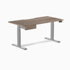 Desky Dual Scalloped Melamine Standing Desk With Drawer detail view 37