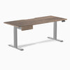 Desky Dual Scalloped Melamine Standing Desk With Drawer detail view 42