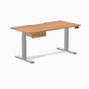 Desky Dual Scalloped Melamine Standing Desk With Drawer detail view 87