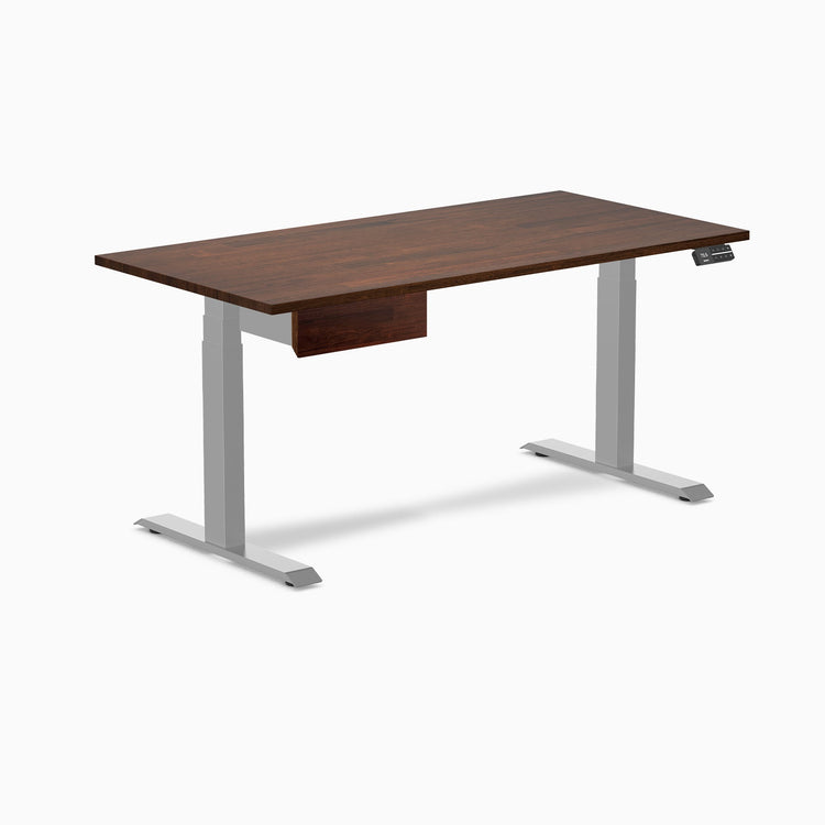 Desky Dual Rubberwood Standing Desk With Drawer detail view 29