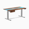 Desky Dual Resin Hardwood Standing Desk With Drawer detail view 12