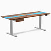 Desky Dual Resin Hardwood Standing Desk With Drawer detail view 22