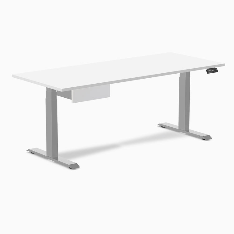 Desky Dual Melamine Standing Desk With Drawer detail view 26