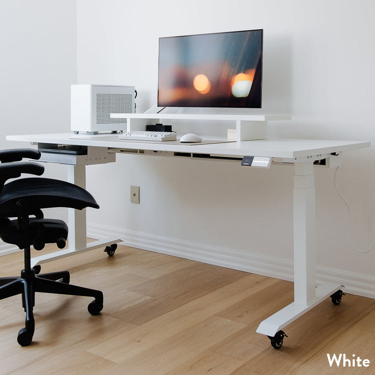 Desky Dual Melamine Sit Stand Desk-DeskyÌâå¨ Australia