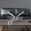 Desky dual slim aluminum arm setup