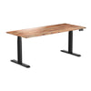 dual softwood sit stand desk