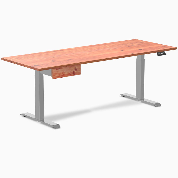 Desky Dual Softwood Standing Desk With Drawer detail view 35