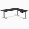 Desky Eco L-Shape Melamine Standing Desk With Drawer detail view 21