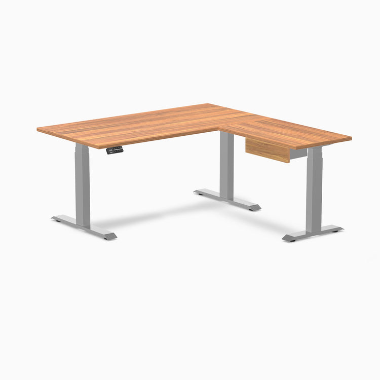 Desky Eco L-Shape Melamine Standing Desk With Drawer detail view 36