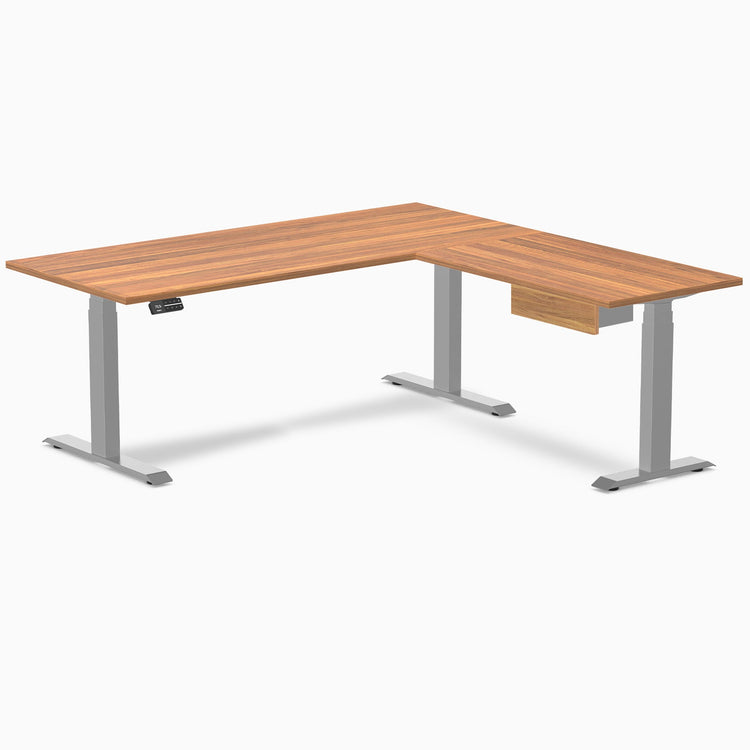 Desky Eco L-Shape Melamine Standing Desk With Drawer detail view 41
