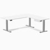 Desky Eco L-Shape Melamine Standing Desk With Drawer detail view 31