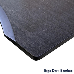 Desky Dark Bamboo Ergo Edge Desktop