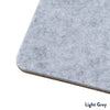 light grey coaster felt and cork