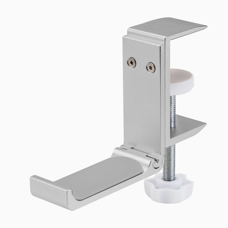 Silver headphone hanger
