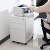 Desky GO Slimline Steel Mobile Pedestal White -DeskyÌâå¨
