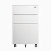 Desky GO Slimline Steel Mobile Pedestal White -DeskyÌâå¨