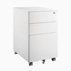 Desky GO Slimline Steel Mobile Pedestal White -DeskyÌâå¨