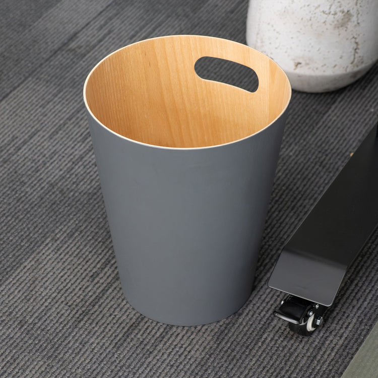 Desky Wooden Rubbish Bin-Trash Can-Desky-White-DeskyÌâå¨ Australia